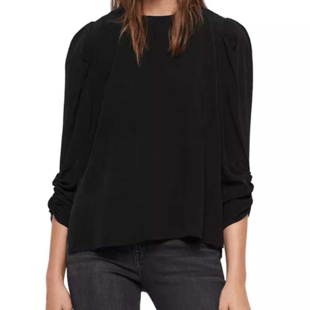 All saints NWT small Josephine puff sleeve top